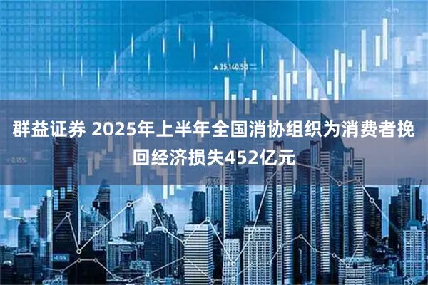 群益证券 2025年上半年全国消协组织为消费者挽回经济损失452亿元