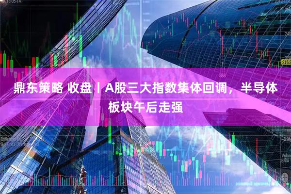 鼎东策略 收盘丨A股三大指数集体回调，半导体板块午后走强
