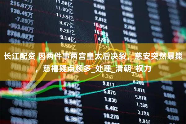 长江配资 因两件事两宫皇太后决裂，慈安突然暴毙，慈禧疑点颇多_处理_清朝_权力